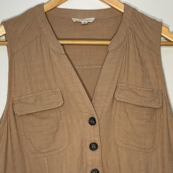 Promesa Neutral Tan Coloured Romper with Pockets, Women's size Small - Picture 2 of 10